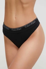 Tanga Calvin Klein Underwear černá barva, 000QF7095E