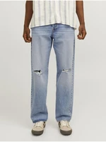 Light blue men straight fit jeans Jack & Jones Chris - Men