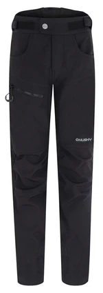 Husky  Keson K black, 134 Detské softshellové nohavice