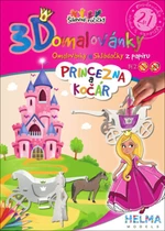 3D omalovánky Princezna a kočár