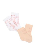 Dětské ponožky Kenzo Kids 2-pack růžová barva