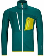 Ortovox Fleece Grid Jacket M Pacific Green L Sweat à capuche outdoor
