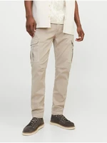 Beige Men's Cargo Pants Jack & Jones Marco - Men's