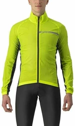 Castelli Squadra Stretch Jacket Electric Lime/Dark Gray 2XL Chaqueta Chaqueta de ciclismo, chaleco