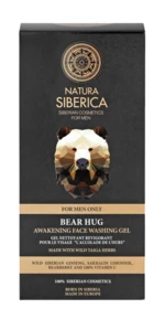 Natura Siberica Men Povzbuzující čisticí pleťový gel Objetí medvěda 150 ml