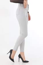 BİKELİFE Women's Stone Rise Waist Ankle Length Slim Leg Skinny Lycra Pants for Women.