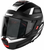 Nolan N120-1 Subway N-Com Flat Black White S Casco