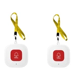 2 Set Tuya Wifi Smart Wireless Caregiver Pager Phone Alert Transmitter Emergency Call Button