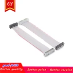 FC to DC3 2.54MM Pitch IDC gray Flat Cable JTAG Download Line 10/20/40/50/100cm FC10P14P 16P 20P-40PGPIO Ribbon Cable