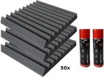 Mega Acoustic PA-PMK-4 50x50 Dark Gray SET Dark Grey Panel de espuma absorbente