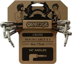 Orange CA038 Naranja-Negro Angulado - Angulado Cable adaptador/parche