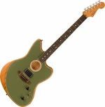 Fender Acoustasonic Player Jazzmaster Antique Olive Guitarra electro-acústica