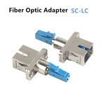 Fiber Optic Adapter SC-LC LC-SC Fiber Adapter Flange Coupler Adapter Single Mode SC Female-LC male Free shipping