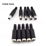 DC Male Female Connectors Jack Plug Adapter Power supply Socket for Cctv Camera cable DIY Accessories 2.1mmx5.5MM U26