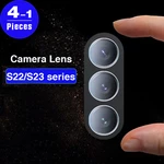 1-4Pcs For Samsung Galaxy S23 Ultra screen protector Camera S22 5G S21 S20 FE S10 lite S10E S9 plus Camera Lens soft glass Film