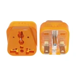 (Lot 5) Universal Plug Adapter - NEMA 6-15P - 208/220/230/240 Volt Max 10A With Surge Protector Voltage Indicator