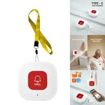2 Pack Tuya Wifi Smart Wireless Caregiver Pager Phone Alert Transmitter Emergency Call Button