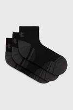 Ponožky Under Armour 3-pak pánske, čierna farba, 1379510