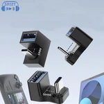 USB Converter 180 Degree USB To Type C Adapter USB 3.0 Adapter For Macbook Xiaomi HUAWEI Samsung USB OTG Connector Phone Adapter