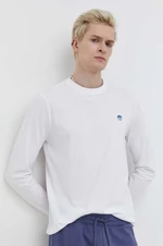Bavlnené tričko s dlhým rukávom North Sails biela farba, jednofarebný, 692971