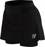 Compressport Performance Skirt W Black L Bežecké kraťasy