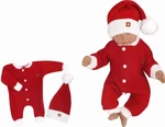 Z&Z 2-dílná sada Pletený overálek + čepička Baby Santa, červený, vel. 74 (6-9m) Z&Z 2-dílná sada Pletený overálek + čepička Baby Santa, červený, vel. 74 (6-9m)