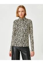 Koton Long Sleeve T-Shirt Leopard Printed