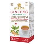 HYLEYS Ginseng with green tea herbal supplement zelený čaj přebal 25 sáčků