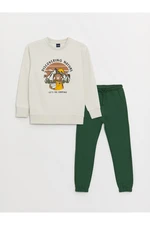 LC Waikiki Boys' Crew Neck Printed Long Sleeve Sweatshirts And Sweatpants. LC Waikiki Boys' Crew Neck Printed Long Sleeve Sweatshirts And Sweatpants.