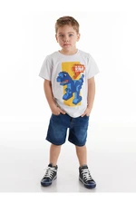 Denokids Brick Boy Denim Shorts Set