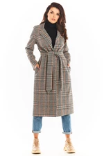 Awama Woman's Coat A368 Navy Blue