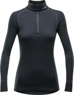 Devold Duo Active Merino 210 Zip Neck Woman Black M Sous-vêtements thermiques