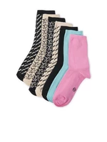 Orsay Súprava siedmich pairs of women's socks in beige and black - Women