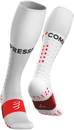 Compressport Full Socks Run White T3 Běžecké ponožky