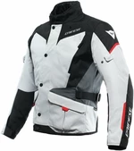 Dainese Tempest 3 D-Dry Glacier Gray/Black/Lava Red 56 Giacca in tessuto