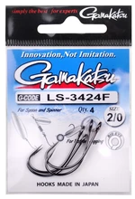 Gamakatsu háčky ls-3424f new label hooks black - velikost 8 počet 10 ks