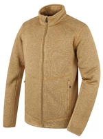Husky  Alan M beige, XXL Pánsky fleecový sveter na zips