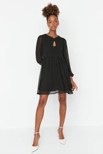 Trendyol Black Mini Lined Chiffon Woven Woven Dress