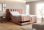 Elektrická polohovací boxspringová postel VERONA 160 Nube 24 - růžová,Elektrická polohovací boxspringová postel VERONA 160 Nube 24 - růžová