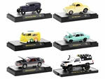 "Auto-Thentics" 6 piece Set Release 77 IN DISPLAY CASES Limited Edition 1/64 Diecast Model Cars by M2 Machines