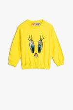 Koton Baby Girl Yellow Sweatshirt