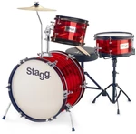 Stagg TIMJR3-16B Conjunto de tambores júnior Rojo Red
