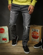 Men's grey denim trousers UX2325