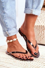 Rubber flip-flops Lu Boo Copper