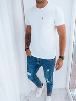 Plain men's T-shirt with white Dstreet pocket