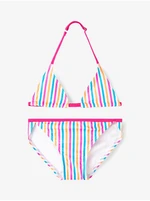 White Girly Striped Swimwear name it Ziza - Girls