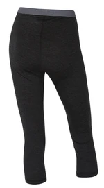 Women's 3/4 thermal trousers HUSKY Merino black