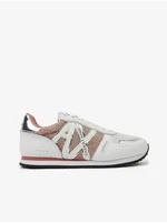 White Womens Sneakers Armani Exchange - Women