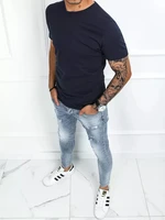 Basic men's T-shirt dark blue Dstreet