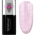 Semilac UV Hybrid Extend Care 5in1 gelový lak na nehty s vyživujícím účinkem odstín 806 Glitter Delicate Pink 7 ml